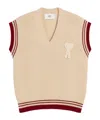 Ami Alexandre Mattiussi Ami Paris Ribbed Sweater In Nude