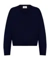 Ami Alexandre Mattiussi V-neck Long-sleeved Sweater In Black