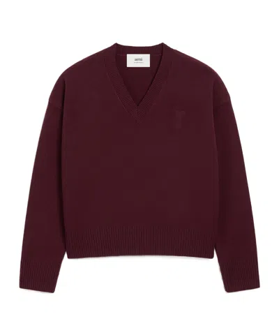 AMI ALEXANDRE MATTIUSSI V-NECK SWEATER