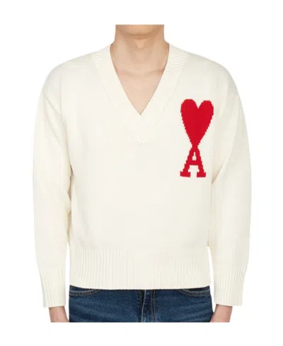 AMI ALEXANDRE MATTIUSSI V-NECK SWEATER