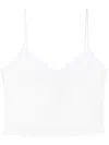 Ami Alexandre Mattiussi Ami V Neck Tank Top In White