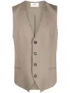 Ami Alexandre Mattiussi Waistcoat In Neutrals