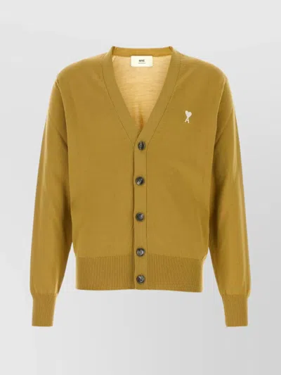 Ami Alexandre Mattiussi Ami Paris Knitwear In Yellow