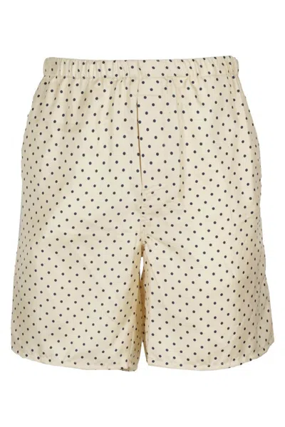 Ami Alexandre Mattiussi Vanilla Silk Shorts