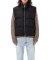 Ami Alexandre Mattiussi Ami Paris Monogram Patch Puffer Gilet In Black