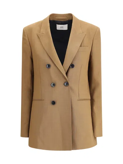 AMI ALEXANDRE MATTIUSSI THE DOUBLE-BREASTED WOOL BLAZER