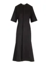 Ami Alexandre Mattiussi Vestido Midi - Negro