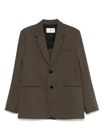 Ami Alexandre Mattiussi Virgin Wool Blazer In 绿色