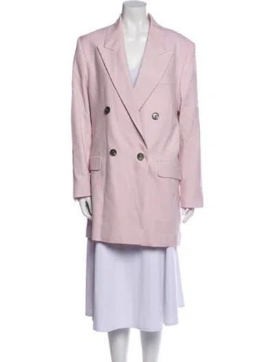 Pre-owned Ami Alexandre Mattiussi Virgin Wool Blazer W/ Tags In Pink