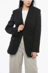 Ami Alexandre Mattiussi Virgin Wool Blazer With Flap Pockets