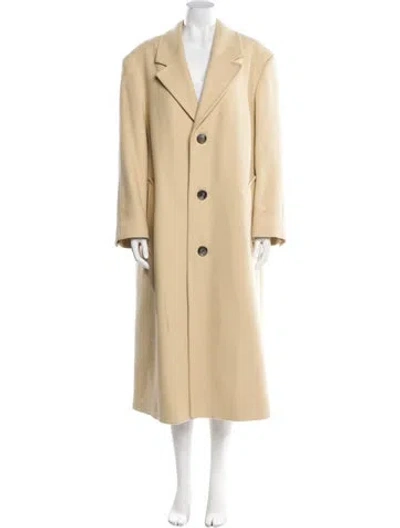 Pre-owned Ami Alexandre Mattiussi Virgin Wool Coat In Neutral