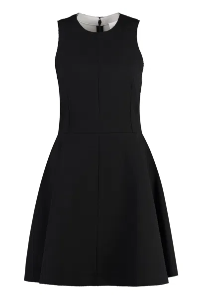 Ami Alexandre Mattiussi Virgin Wool Dress In Black