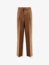 Ami Alexandre Mattiussi Ami Paris Men Virgin Wool Large Trousers In Brown