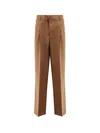 Ami Alexandre Mattiussi Ami Paris Men Virgin Wool Large Trousers In Brown
