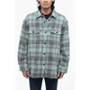 Ami Alexandre Mattiussi Virgin Wool Overshirt With Check Men's Motif