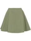 Ami Alexandre Mattiussi High-waisted Godet Skirt In 365 Olive