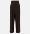 Ami Alexandre Mattiussi Virgin Wool Straight-leg Pants In Brown