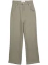 Ami Alexandre Mattiussi Loose-fit Wool Trousers In Green