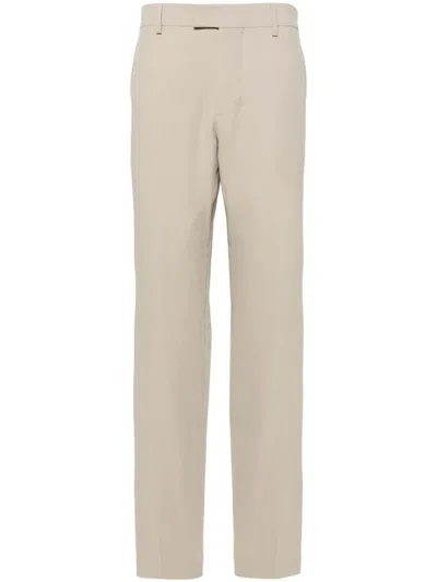 Ami Alexandre Mattiussi Virgin-wool Tailored Trousers In 2811 Light Taupe
