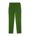 Ami Alexandre Mattiussi Virgin Wool Tapered Trousers In Green
