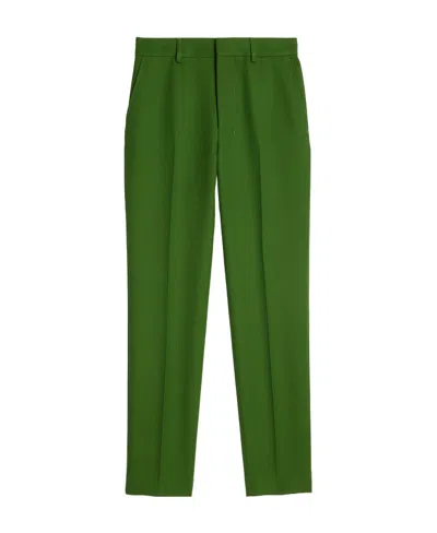 Ami Alexandre Mattiussi Virgin Wool Tapered Trousers In Green