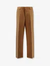 Ami Alexandre Mattiussi Ami Paris Straight-leg Pleated Tailored Trousers In Brown