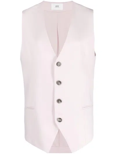 AMI ALEXANDRE MATTIUSSI VIRGIN WOOL WAISTCOAT