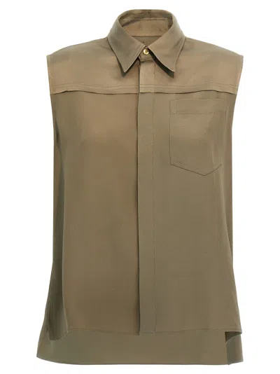 AMI ALEXANDRE MATTIUSSI VISCOSE SHIRT
