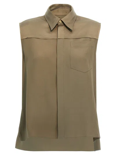 Ami Alexandre Mattiussi Viscose Shirt Shirt And Blouse Gray