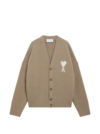 Ami Alexandre Mattiussi Cardigan In Nude