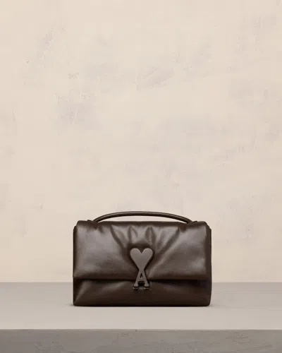 Ami Alexandre Mattiussi Voulez-vous Bag In Dark Coffee