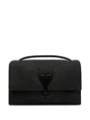 Ami Alexandre Mattiussi Voulez-vous Denim Shoulder Bag In Black