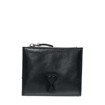 Ami Alexandre Mattiussi Voulez Vous Folded Wallet In Black