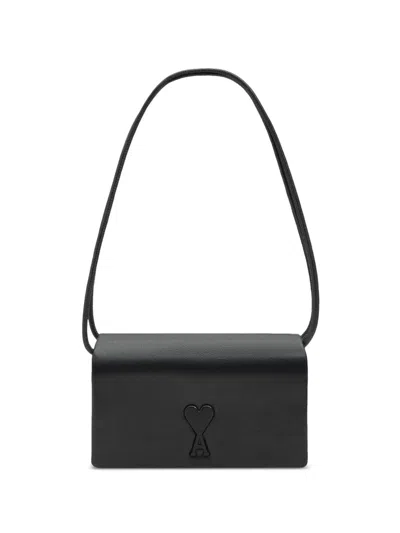 Ami Alexandre Mattiussi "voulez Vous" Wallet Strap In Black