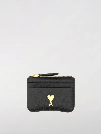 Ami Alexandre Mattiussi Wallet Ami Paris Men Color Black