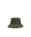 Ami Alexandre Mattiussi Green Water-repellent String Bucket Hat Green In Loden