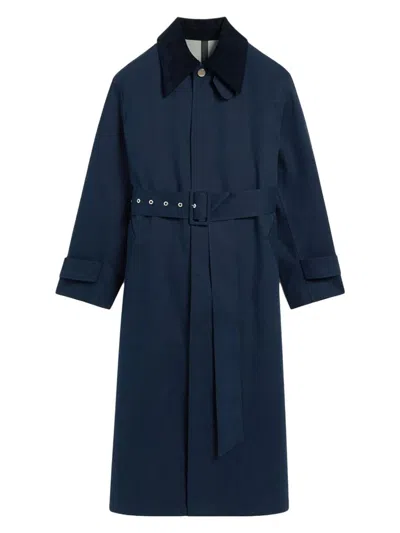 Ami Alexandre Mattiussi Waterproof Coat With Belt