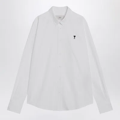 AMI ALEXANDRE MATTIUSSI WHITE AMI DE COEUR SHIRT