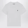 Ami Alexandre Mattiussi Ami Paris Ami Paris De Coeur Cotton T-shirt In White