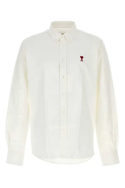 Ami Alexandre Mattiussi White Button-down Ami De Coeur Shirt