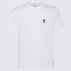 Ami Alexandre Mattiussi Ami Paris Ami Paris De Coeur Cotton T-shirt In White