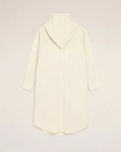Ami Alexandre Mattiussi White Cotton Bandana Midi Dress White