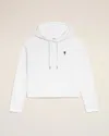 Ami Alexandre Mattiussi Ami Paris Ami Paris De Coeur Cotton Hoodie In White