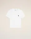 Ami Alexandre Mattiussi Ami Paris Ami De Coeur Tshirt In White
