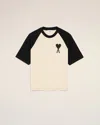 Ami Alexandre Mattiussi White Cotton Short Sleeves Ami De Coeur T-shirt White In White