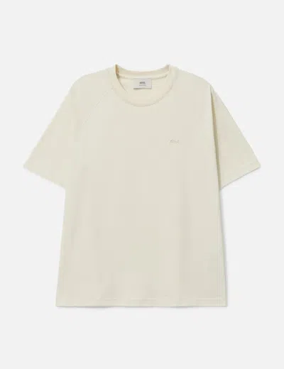 Ami Alexandre Mattiussi White Cotton Short Sleeves T-shirt In Neutral