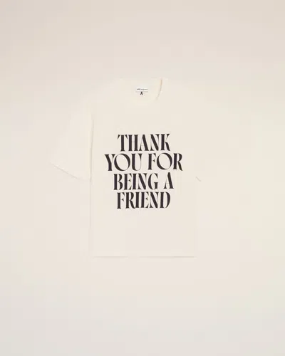 Ami Alexandre Mattiussi White Cotton Signature Print T-shirt White