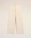 Ami Alexandre Mattiussi Ami Paris Jean Wide Fit Avec Bandes Laterales In Neutral