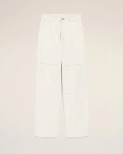 Ami Alexandre Mattiussi White Cotton Worker Trousers White