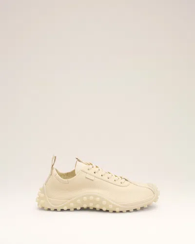 Ami Alexandre Mattiussi White Cow Leather Mirage Sneakers White In Ivory